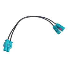 Antenna Adapter Cable Dual Fakra Plug Socket Connector Converter for Radio Player Unit