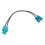 Antenna Adapter Cable Dual Fakra Plug Socket Connector Converter for   Radio Player  Unit 1