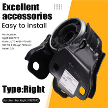 Suspension Arm Block Rear Arm Bushing Bracket for Xc70 Xc60 V70 S80 T6 R-Design Platinum Sedan 2.0L Right 31387572