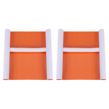 2X Fahrzeug Verpackung Vinyl Film Aufkleber Luft / Blasen Frei Selbstklebend Orange