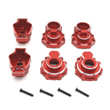 RC Auto-Upgrade Achterascupkit voor 1/10 TRX4 HUANGBO 1/10 R1001 R1002 R1003 RC Auto-Upgradeonderdelen Rood