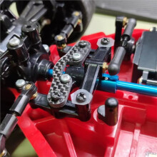 Renfort de Direction en Fibre de Carbone pour Voiture RC pour TT02 1/10 - Pièces et Accessoires de Mise à Niveau