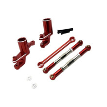 RC-Auto-Upgrade-Lenkbaugruppe Zugstangensatz für UDIRC 1/12 UD1201 UD1202 UD-12PRO RC-Auto-Upgrade-Teile, Rot