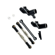 RC-Auto-Upgrade-Lenkbaugruppe Zugstangensatz für UDIRC 1/12 UD1201 UD1202 UD-12PRO RC-Auto-Upgrade-Teile, Schwarz