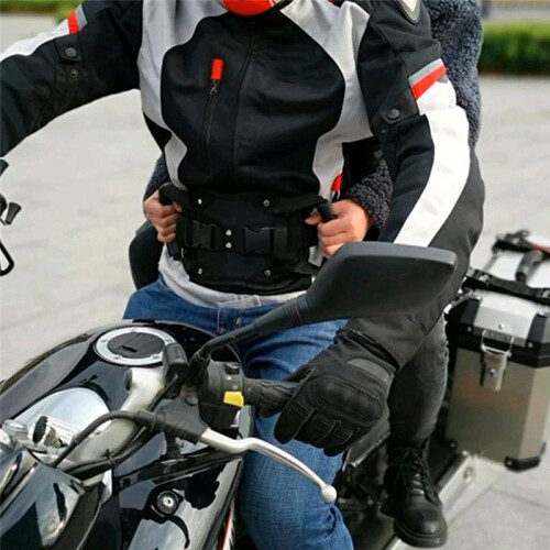 Universal Motorcycle Scooters Safety Belt Back  Passenger Grip Grab Handle Non-Slip Strap Motorcycle  Strap 2