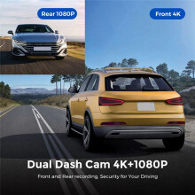 V22 Driving Recorder HD 4K Front & Rear Dual Recording Mobile Phone Interconnection Driving Track Vehicle Recorder A