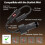 For Starlink  Car Charger with Voltage Display 12V to 24V Step- Power Adapter Car Cigarette Lighter Adapter 8