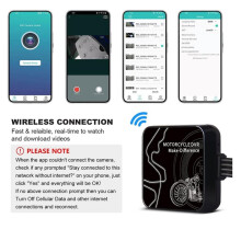 Motorfiets Dash Cam voor- en Achter Dual 1080P Waterdichte Camera'S met WiFi App Controle G-Sensor Loopopname Camera