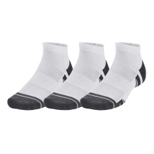 (7.5 UK-12 UK, White) Under Armour Unisex Adult Performance Tech Ankle Socks (Pack of 3)