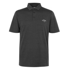 (XXL, Caviar) Callaway Mens Herringbone Golf Polo Shirt