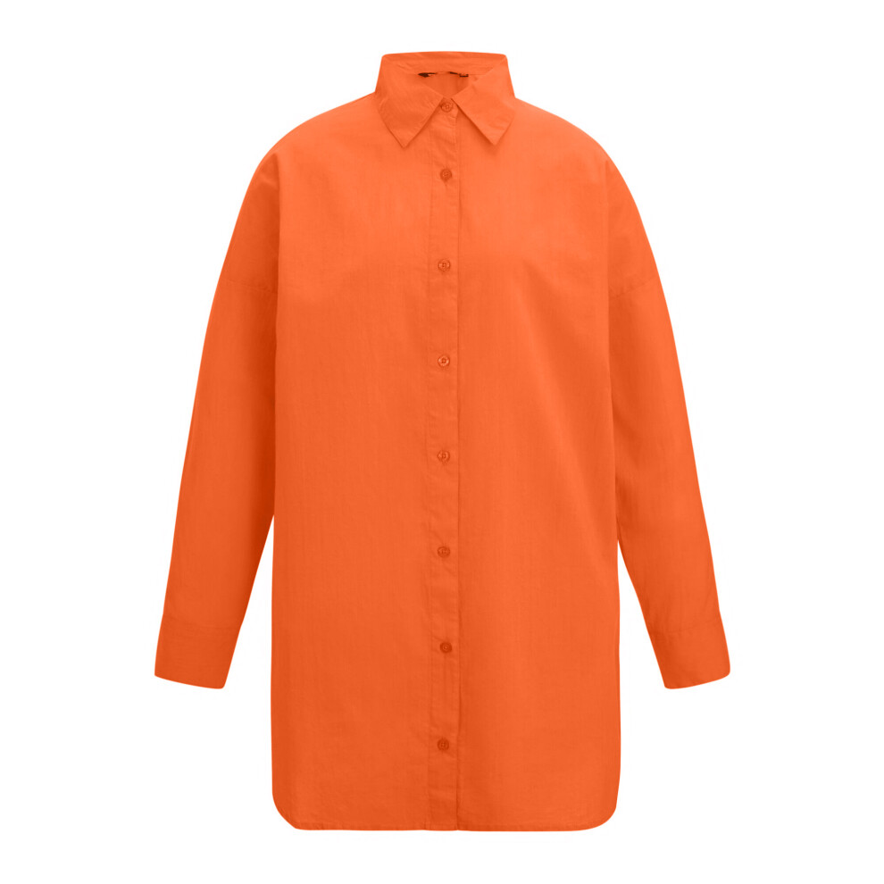 Regatta (16 Uk, Tangerine Tango) Womens/Ladies Prena Cover Up Plain Beach Shirt