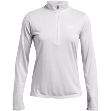(8 UK, Halo Grey) Under Armour Womens/Ladies Tech Textured Half Zip Top