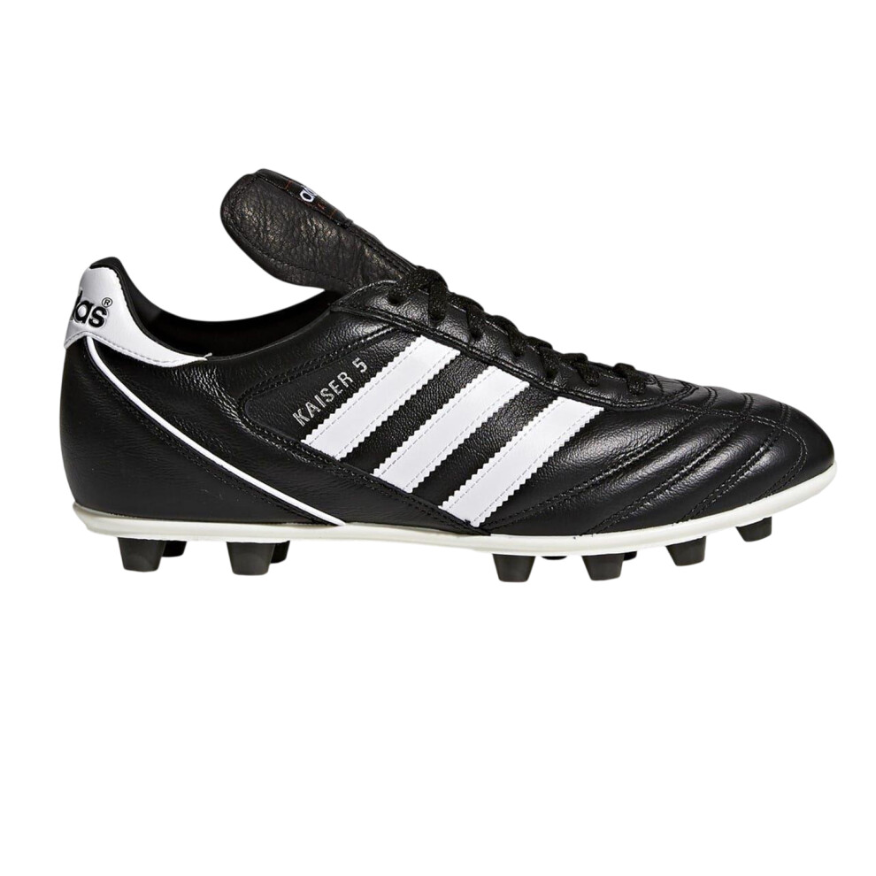 Adidas (9 Uk, Black/White) Mens Kaiser 5 Liga 3 Stripes Leather Football Boots