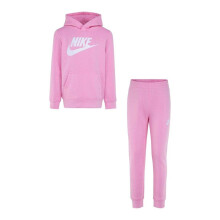 (2-3 Years, Pink) Nike Girls Fleece Long-Sleeved Tracksuit Set