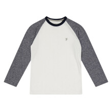 (14-15 Years, Grey) Farah Childrens/Kids Raglan Baseball T-Shirt