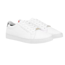 (6.5 UK, White) Tommy Hilfiger Womens/Ladies Essential Leather Flat Trainers
