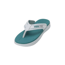 Puma Unisex-Adult Softride Seave V1 Platinagrå-Grön Lagun-Grå Platt Sandal - 9 Uk (39184101)