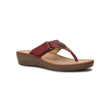 Scholl Women'S Hazel Thong Red Flats - 4 Uk (6745014)