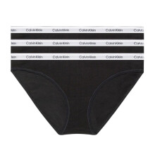 (12 UK, Black) Calvin Klein Womens/Ladies Carousel Briefs (Pack of 3)