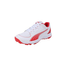 Puma Unisex-Adult 24 Fh Gummi Vit-Röd Cricket Skor - 8 Uk (10769901)