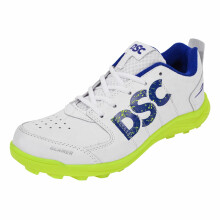 DSC Heren Beamer Cricket Schoenen, Maat 4 UK (Fluro Geel-Wit)