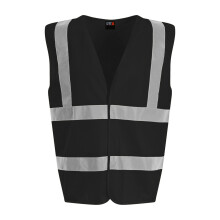 (M, Black) PRO RTX Unisex Adult Sleeveless Hi-Vis Vest