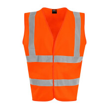 (4XL, Hi Vis Orange) PRO RTX Unisex Adult Sleeveless Hi-Vis Vest