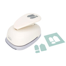 Bira 3-tums Multitags Lever Craft Punch, Tag Punch, Prislapp, Julstans Punch