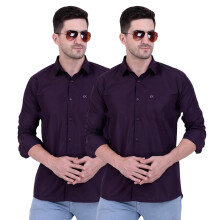 Camisa de Hombre Xjarvis Austin de Mezcla de Algodón | Ajuste Slim | Con Bolsillo | Manga Larga