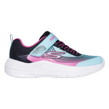 (4 UK Child, Navy/Multicoloured) Skechers Childrens/Kids Microspec Mesh Trainers