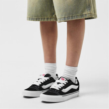 (6 UK, Black/White) Vans Womens/Ladies Knu Skool Suede Trainers