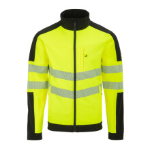 (XL, Yellow/Black) Dunlop Mens Hi-Vis Soft Shell Jacket