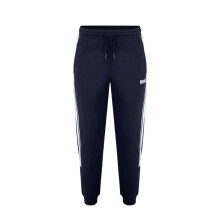 (L, Black) Lonsdale Mens Logo Ribbed Cuff Slim Joggers