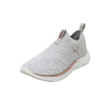 Puma Dam, Sftrde Remi Slp-On Knit Wn'S, Ash Gray-Vit-Roséguld, Sneakers, 3Uk, (30983402)