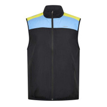 (S, Black) Head Mens Endurance Colour Block Sleeveless Gilet