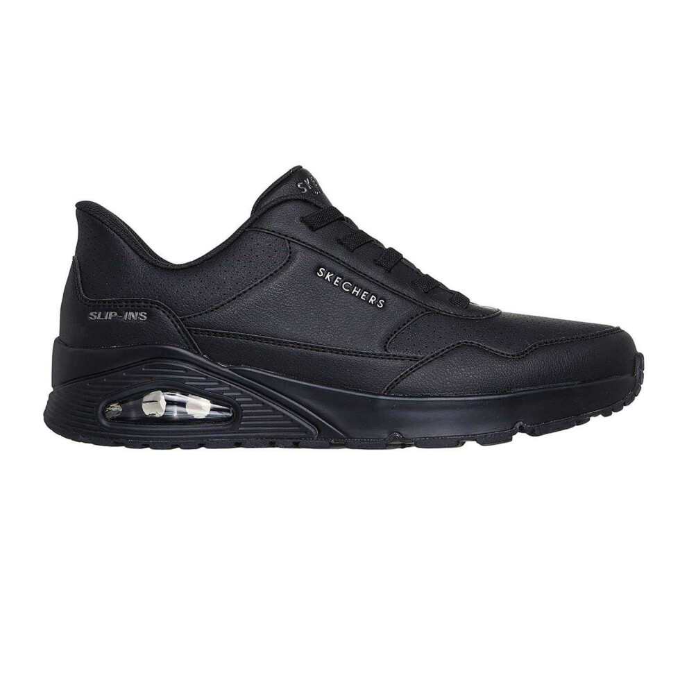 Skechers (9 Uk, Black) Mens Uno Banksia Trainers