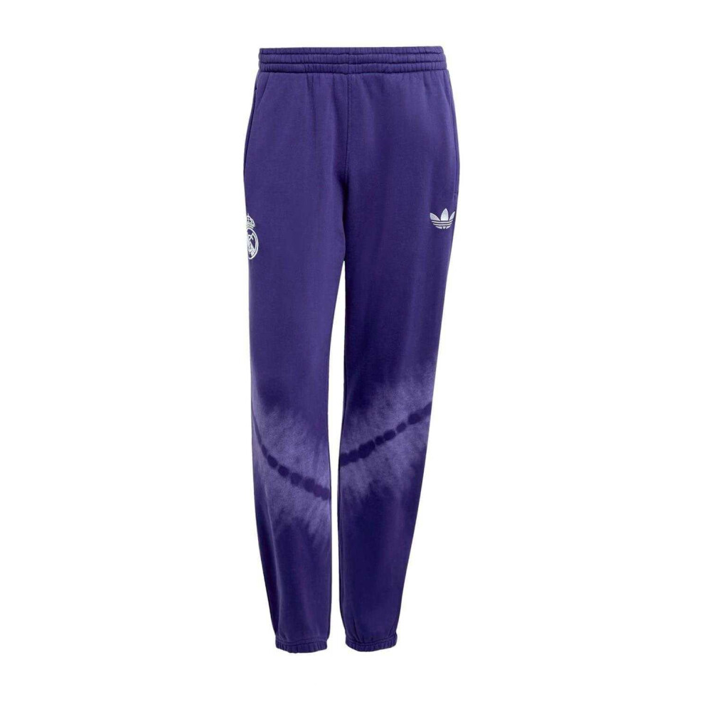 Adidas (M, Dark Purple) Mens Real Madrid Cf Tracksuit Bottoms