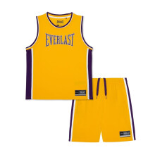 (11-12 Years, Yellow/Purple) Everlast Childrens/Kids Polyester Top & Bottom Set Set