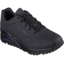 (11 UK, Black) Skechers Mens Uno Sr - Sutal Safety Trainers