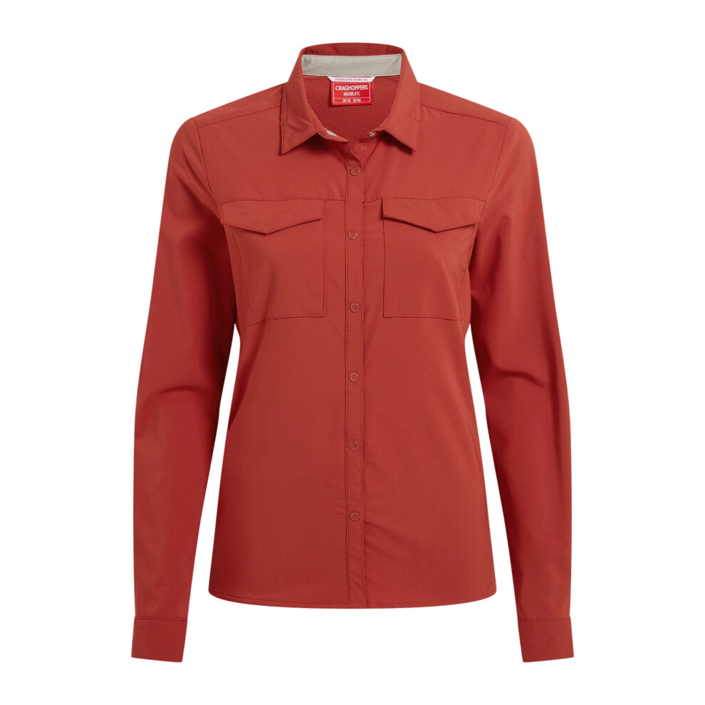 Craghoppers (18 Uk, Cinnabar) Womens/Ladies Nosilife Pro Iii Nosilife Long-Sleeved Shirt