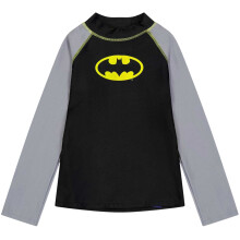 (7-8 Years, Black) Zoggs Childrens/Kids Batman Long-Sleeved Swim Top