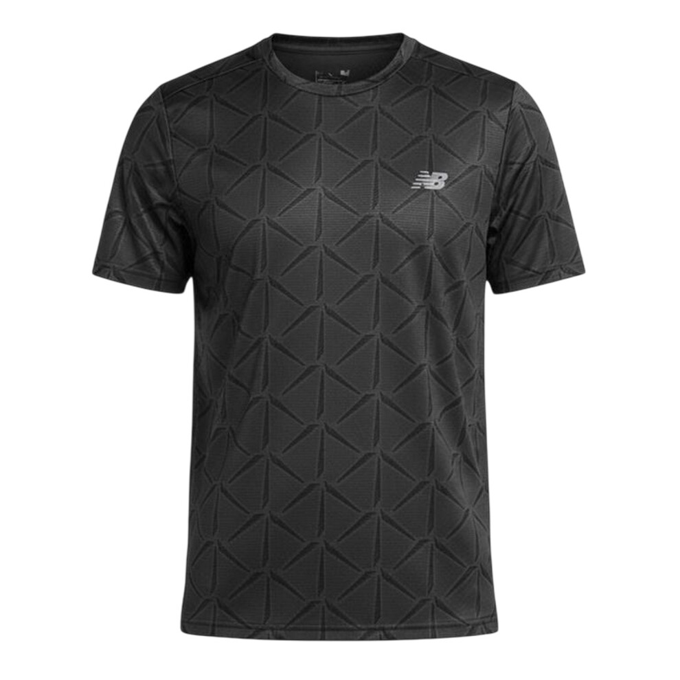 New Balance (L, Black) Mens Performance Gym T-Shirt