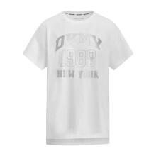 (12 UK, White) DKNY Womens/Ladies 1989 Shimmer Regular T-Shirt