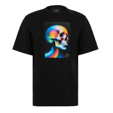 (S, Black) Paul Smith Mens Graphic Skull Organic Cotton T-Shirt