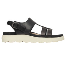 (6 UK, Black) Merrell Womens/Ladies Leather Ankle Strap Flat Sandals