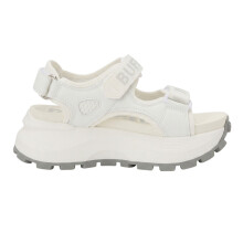 (6 UK, White) Buffalo Womens/Ladies Vegan Flatform Sandals