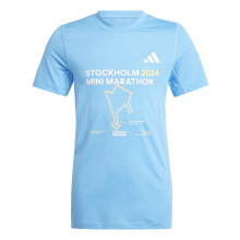 (11-12 Years, Blue Burst) Adidas Childrens/Kids Mini Marathon Performance T-Shirt