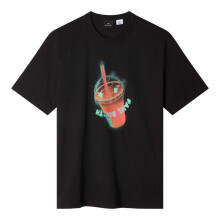 (XL, Black) Paul Smith Mens Drink Cotton Regular T-Shirt