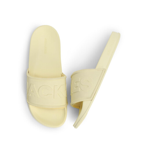 Jack & Jones Män Solid Gula Sandaler