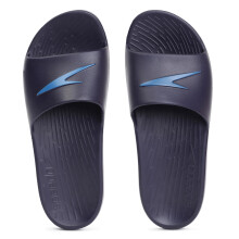 Speedo Men'S Single Colour Slides - True Navy & Blue Flame